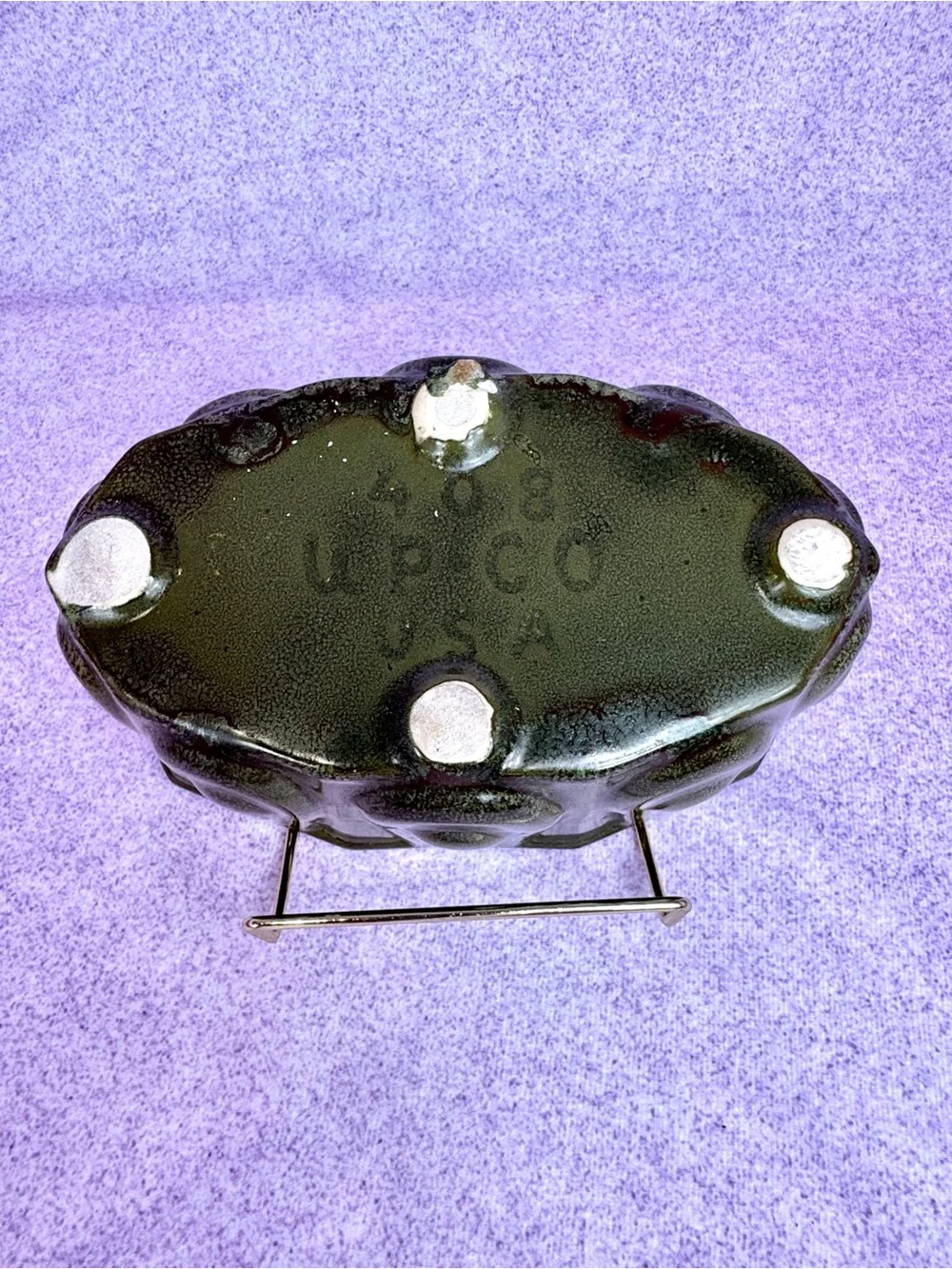 Unbranded Olive Green Decorative Ceramic Bowl